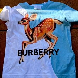 Burberry kids tshirt -used once